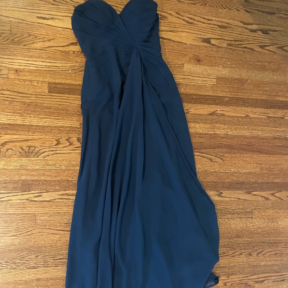 Faviana Navy Blue Bridesmaid Dress